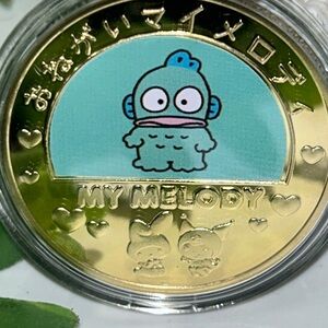 Hello Kitty Gold and Blue My Melody Coin Hangydon